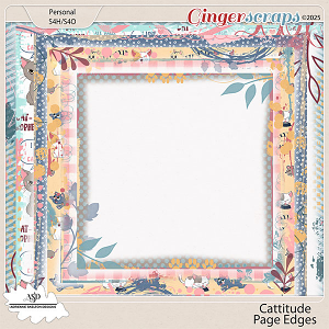 Cattitude Page Edges by Adrienne Skelton Designs