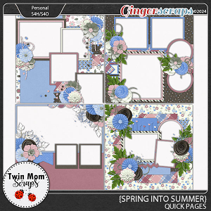 Spring Into Summer - QUICK PAGES by Twin Mom Scraps
