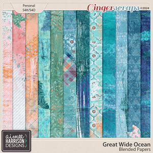 Great Wide Ocean Blended Papers by Aimee Harrison