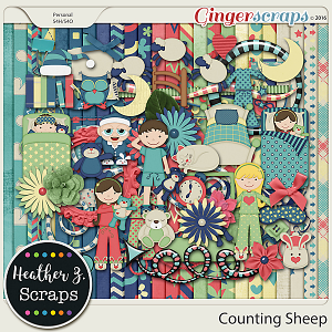 Counting Sheep KIT by Heather Z Scraps