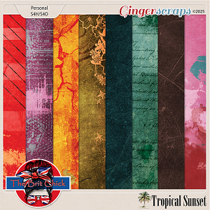 Tropical Sunset Artsy Papers By The Brit Chick Tropical Sunset Artsy Papers By The Brit Chick