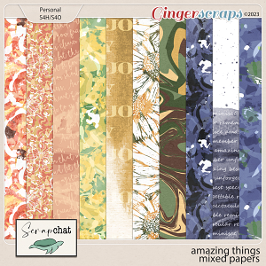 Amazing Things Blended Papers by ScrapChat Designs