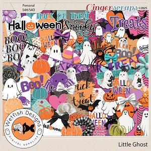 Little Ghost Page Kit by Wetfish Designs