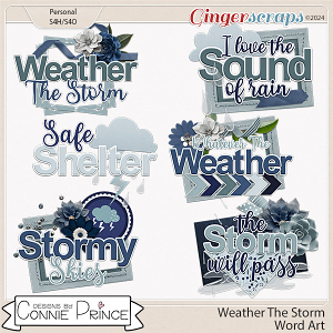 Weather The Storm - Word Art Pack by Connie Prince