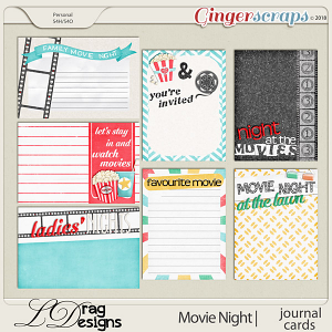 Movie Night: Journal Cards by LDragDesigns