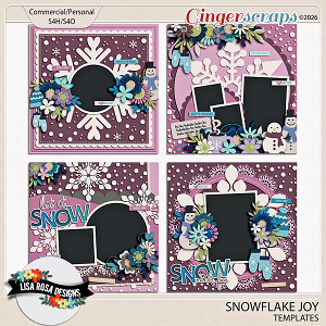 Snowflake Joy - Templates by Lisa Rosa Designs
