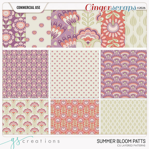 Summer Bloom Patts43 (CU) by GS Creations