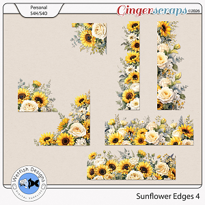 Sunflower Edges 4 by Wetfish Designs 