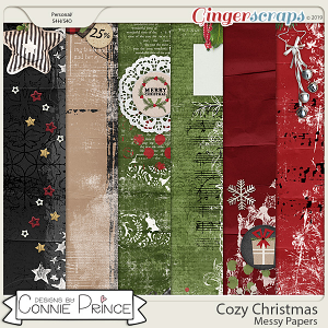 Cozy Christmas - Messy Papers by Connie Prince