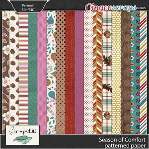 Season of Comfort Patterned Paper by ScrapChat Designs