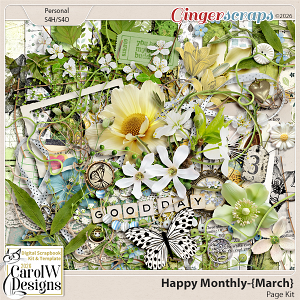 Happy Monthly-{March} Page Kit