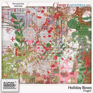 Holiday Bows Graffiti by Aimee Harrison