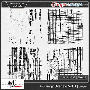 4 Grungy Overlays Vol 1 CU OK