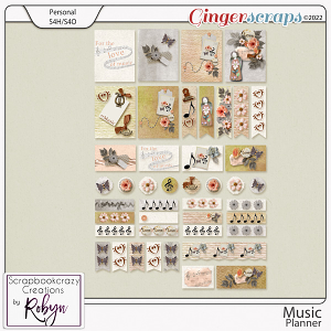 Music Printable Planner Stickers by Scrapbookcrazy Creations