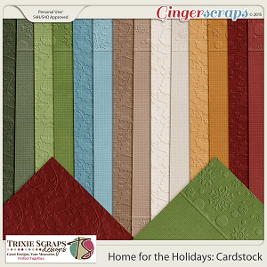Home for the Holidays Cardstock by Trixie Scraps Designs