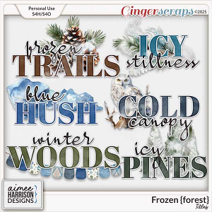 Frozen {forest} Titles by Aimee Harrison