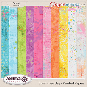 Sunshiney Day - Painted Papers by Aprilisa Designs