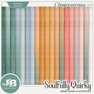 Soulfully Quirky Ombré Papers & Cardstocks by JB Studio