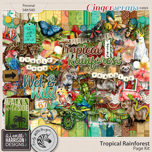 Tropical Rainforest [Page Kit] by Aimee Harrison and Cindy Ritter Designs