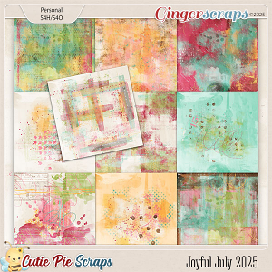 Joyful July 2025 Painted Papers