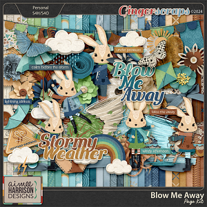 Blow Me Away Page Kit by Aimee Harrison