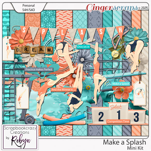 Make a Splash Mini Kit by Scrapbookcrazy Creations