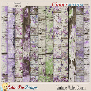 Vintage Violet Charm Wood Papers