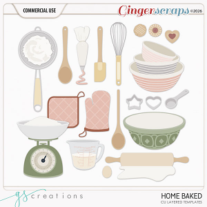 Home Baked Layered Templates (CU) by GS Creations