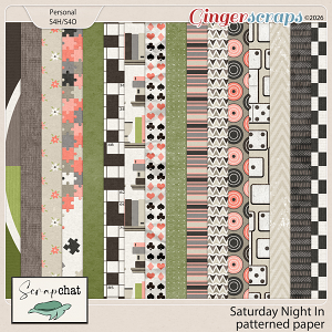 Saturday Night In Patterned Papers by ScrapChat Designs