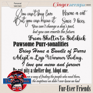 Fur-Ever Friends Word Art By The Brit Chick