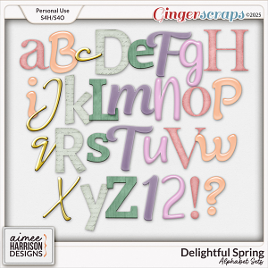 Delightful Spring Alphabet Sets by Aimee Harrison