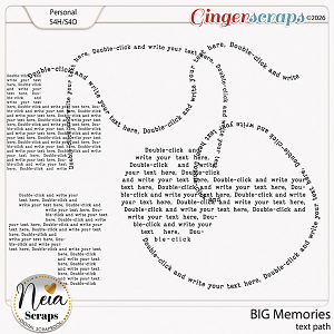 BIG Memories - Text Path - by Neia Scraps
