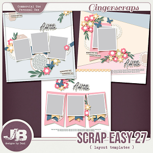 {CU} Scrap Easy 27 Templates by JB Studio