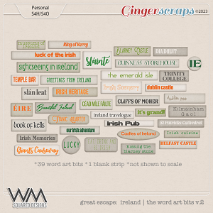 Great Escape: Ireland V.2 | The Word Art Bits