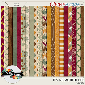 It's a Beautiful Life - Papers by Lisa Rosa Designs