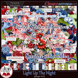 Light Up The Night Page Kit by ADB Designs Light Up The Night Page Kit by ADB Designs