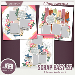 {CU} Scrap Easy 25 Templates by JB Studio