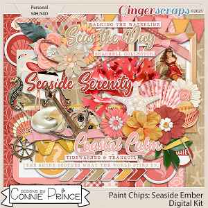 Paint Chips Seaside Ember - Kit by Connie Prince