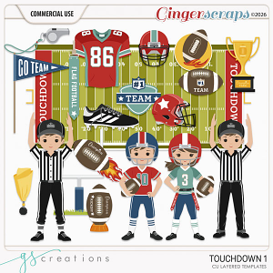 Touchdown1 Layered Templates (CU) by GS Creations