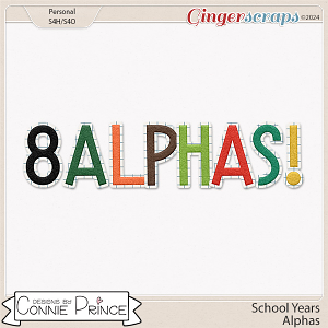 School Years - Alpha Pack AddOn by Connie Prince