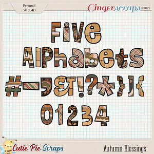 Autumn Blessings Alphabets