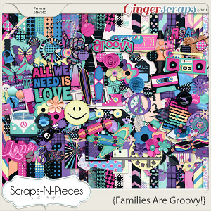 Families Are Groovy Bundled Kit - Scraps N Pieces