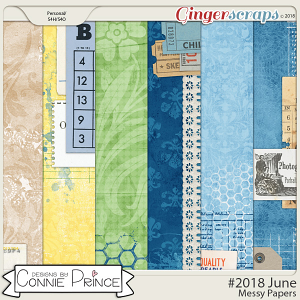 #2018 June - Messy Papers by Connie Prince