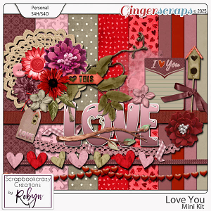 Love you Mini Kit by Scrapbookcrazy Creations