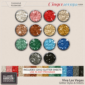 Viva Las Vegas Glitters by Aimee Harrison