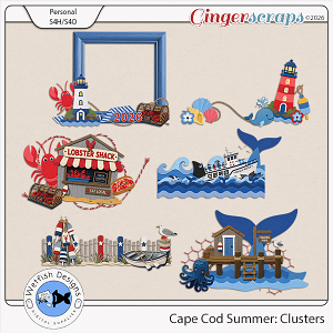 Cape Cod Summers: Clusters by Wetfish Designs
