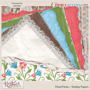 Floral Fiesta Shabby Papers