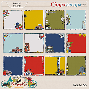 Route 66 Stacked Papers by The Scrappy Kat