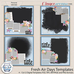Fresh Air Days Templates by Miss Fish