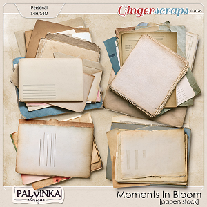 Moments In Bloom Papers Stack by Palvinka Designs